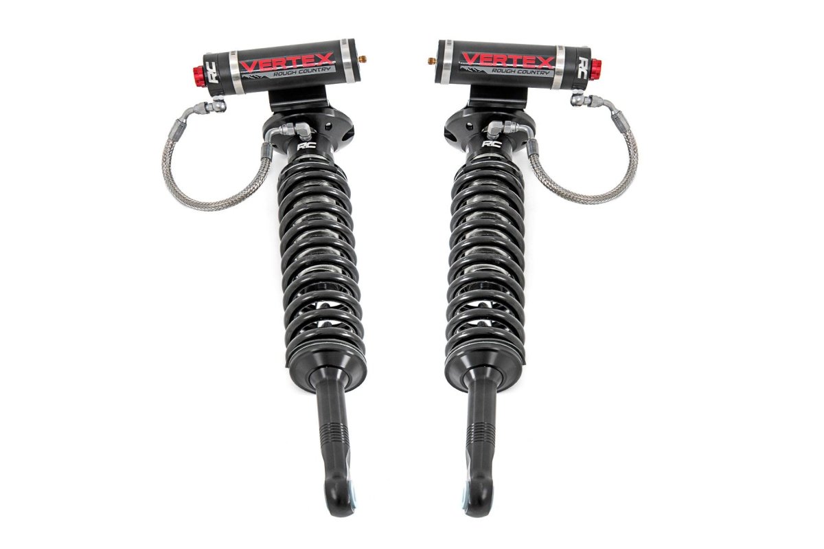 Ford F-150 Coilover Suspension Kit - Front - Rough Country - 2.5 Inch Vertex 8-Stage Adjustable - '09-'13